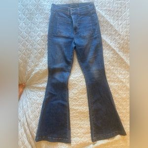 Veronica Beard flared high rise jeans